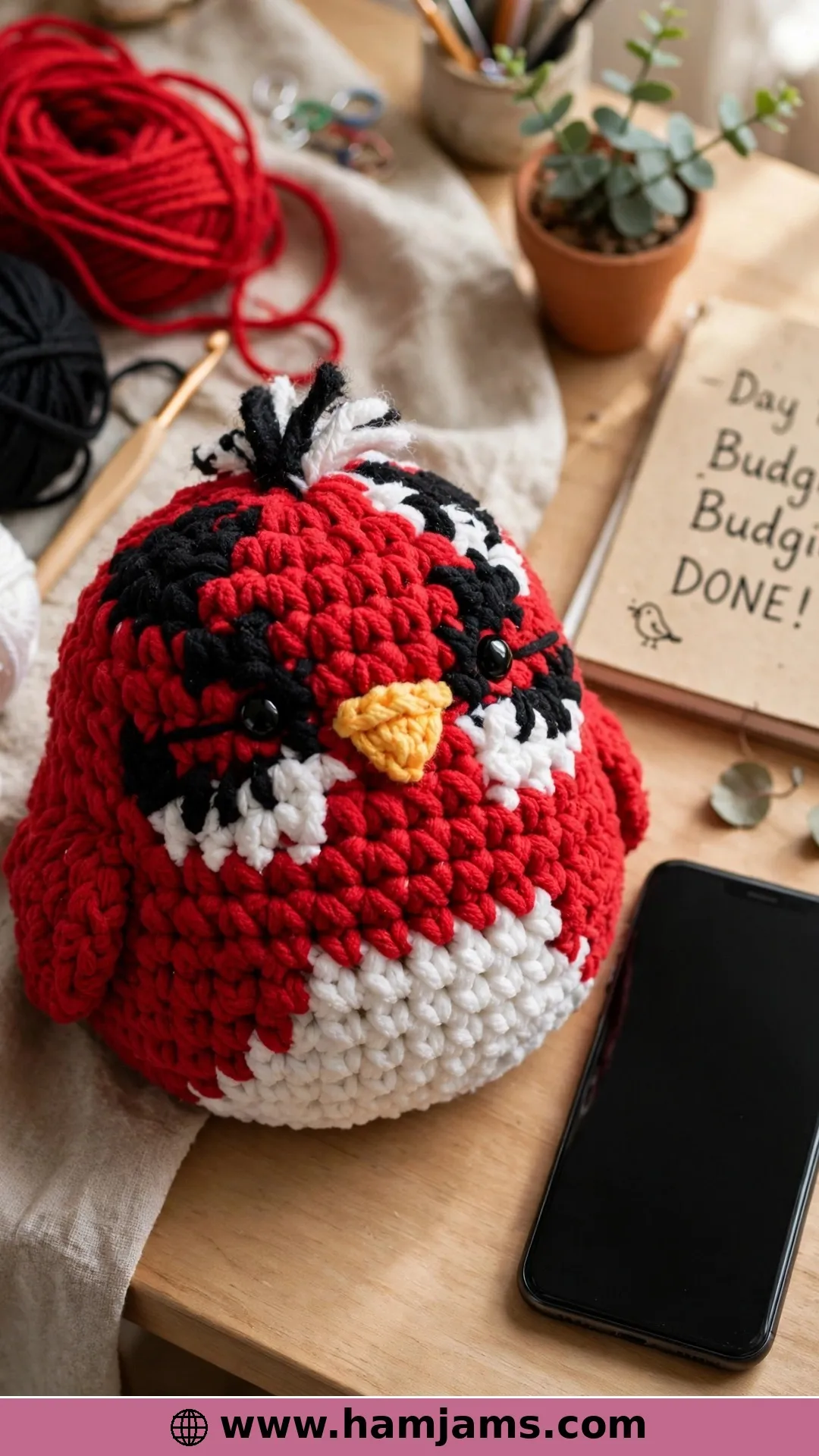 A No-Sew Blob Budgie for Instant Gratification