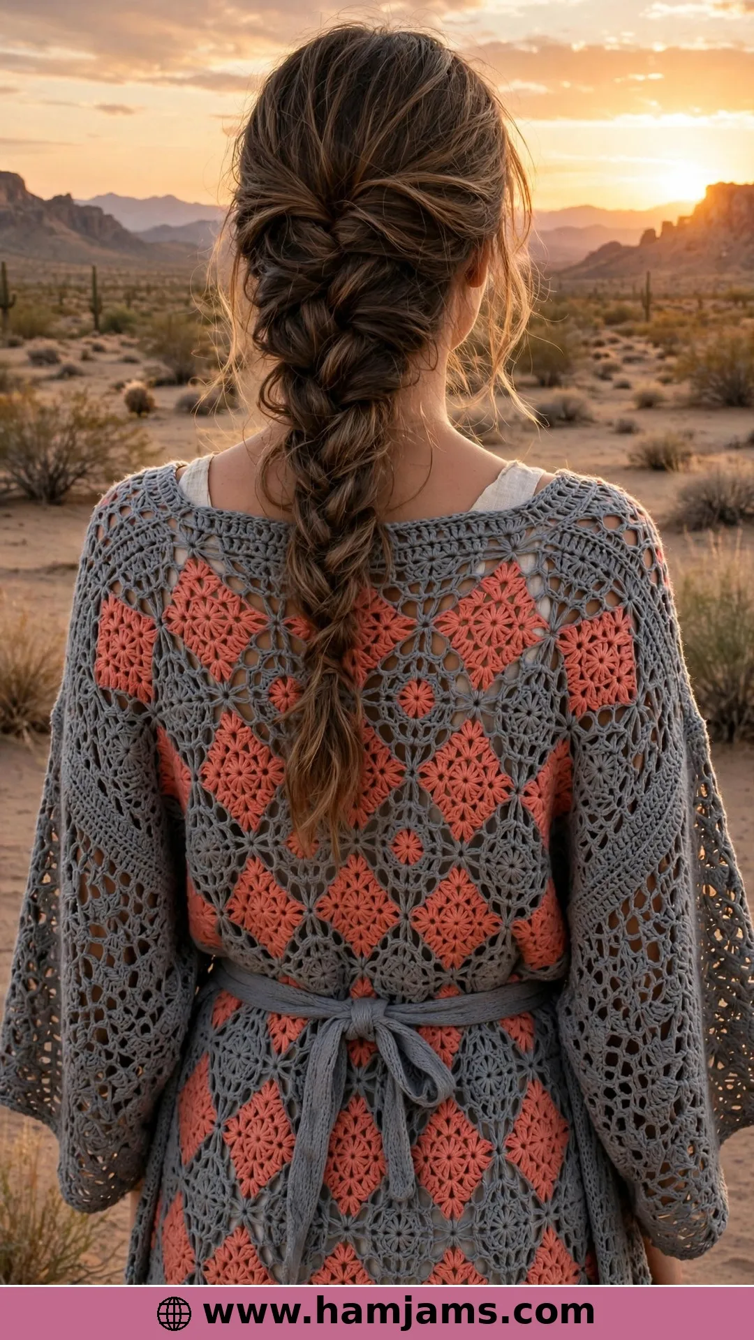 The Diamond-Motif Southwest Kimono
