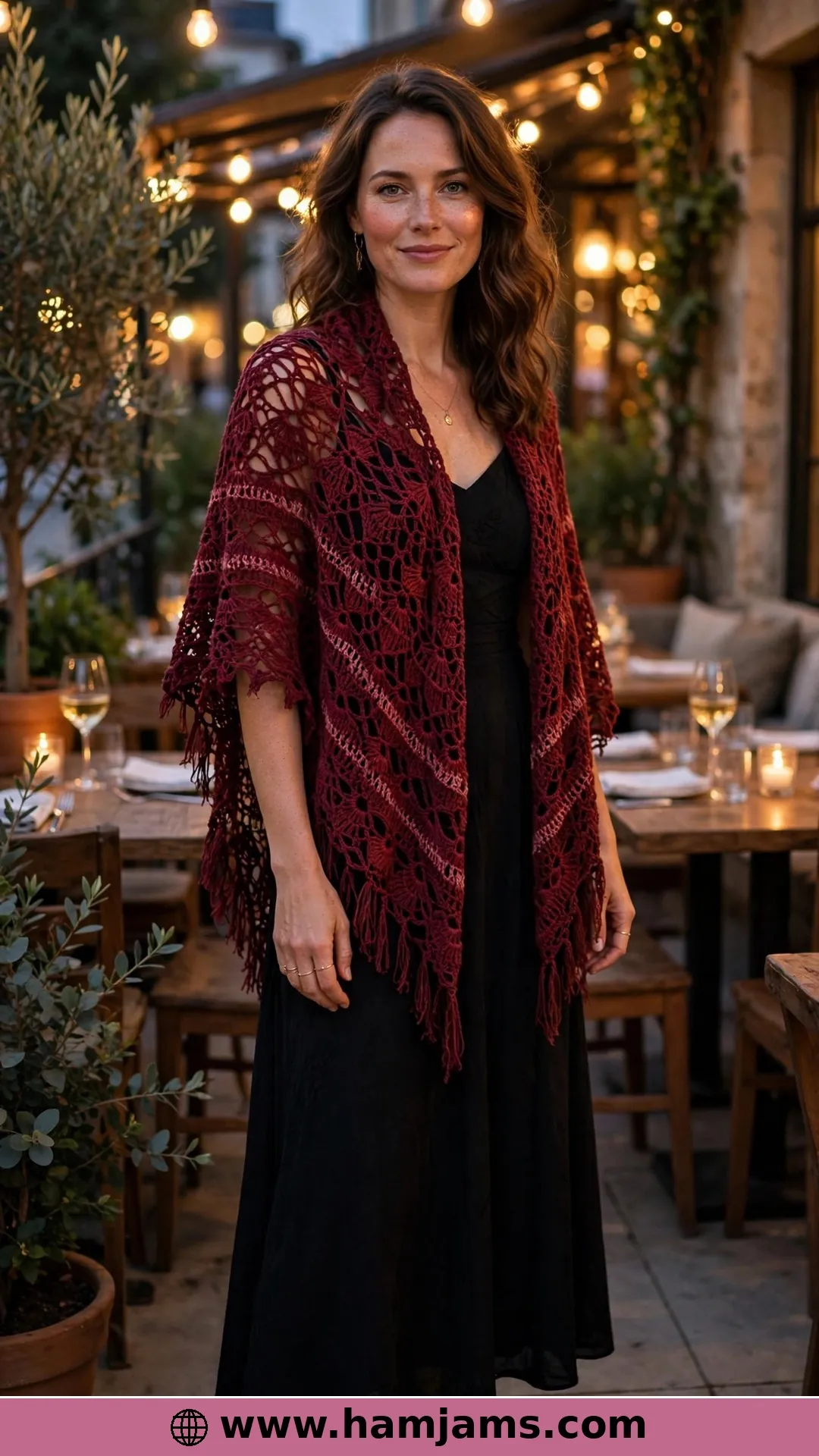 The Self-Striping Shell Shawl