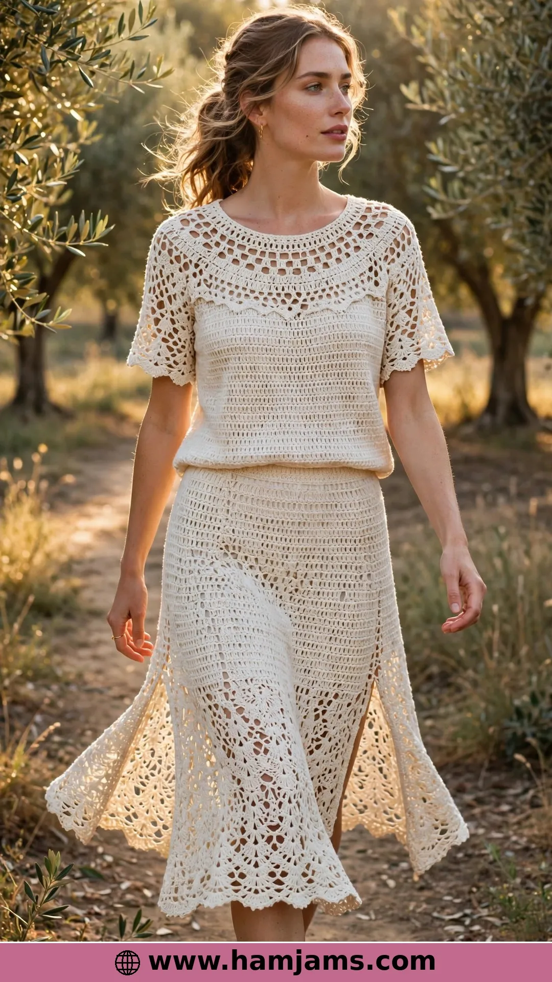 The Ivory Linen-Blend Matching Pair