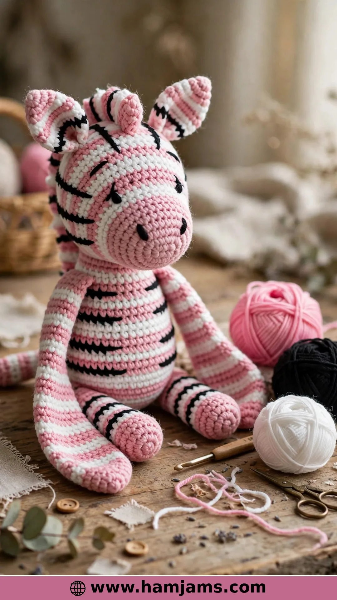 The Crochet-Along Zebra With Video Help