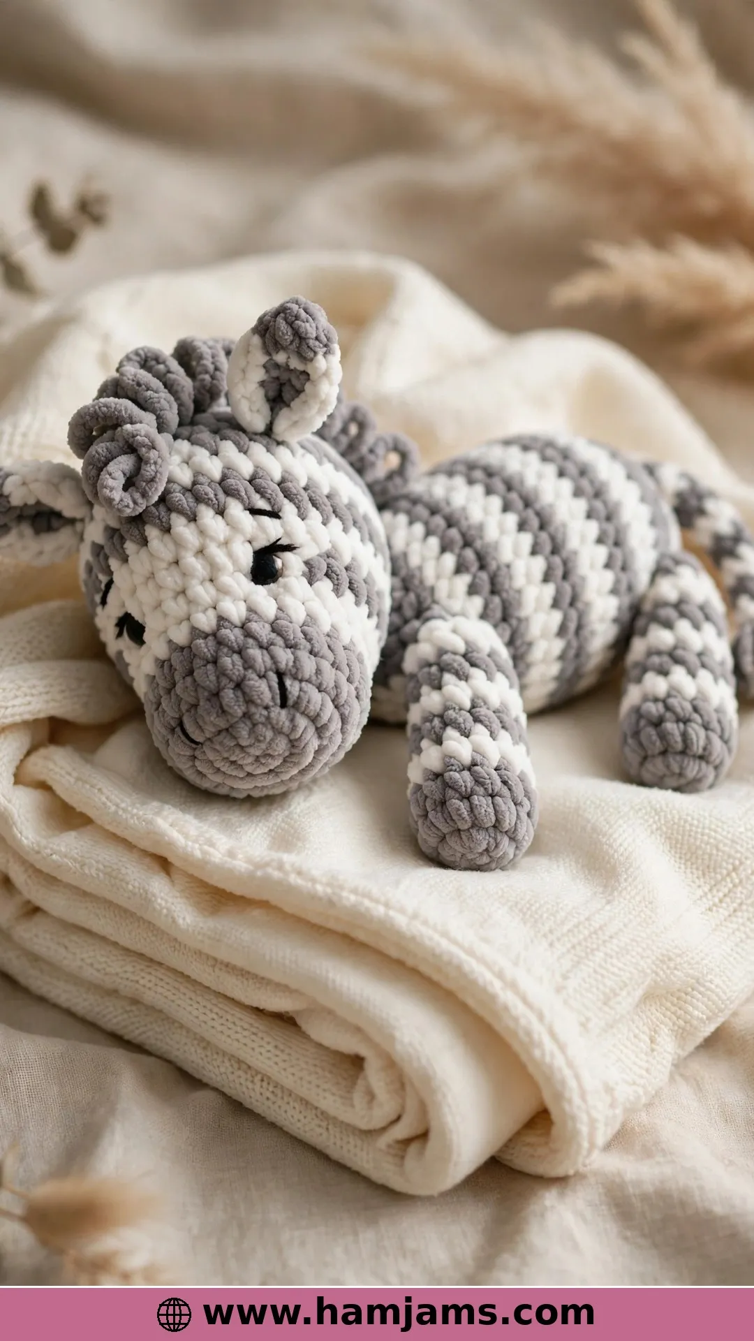 Zoey, the Zebra Who Loves Plush Yarn