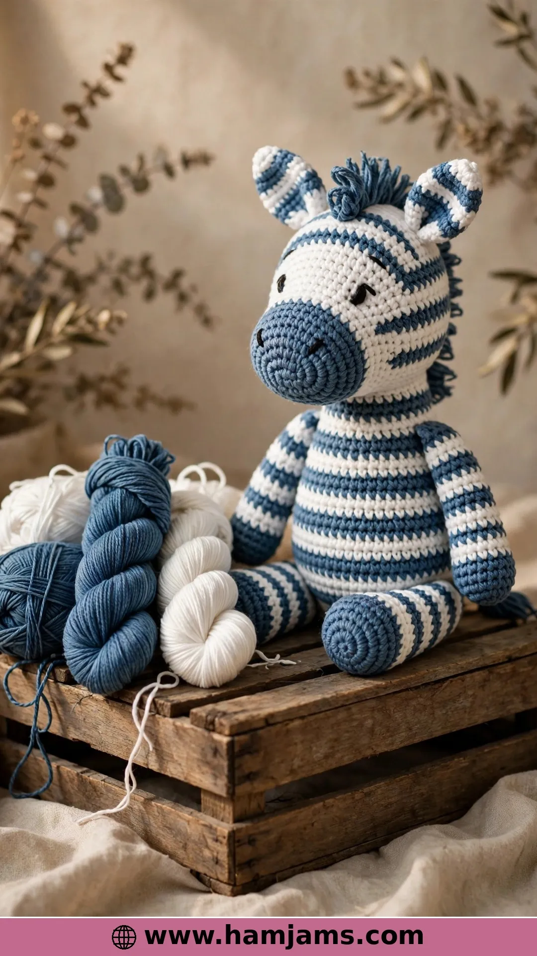 The Ten-Inch Zebra From the Grace and Yarn CAL