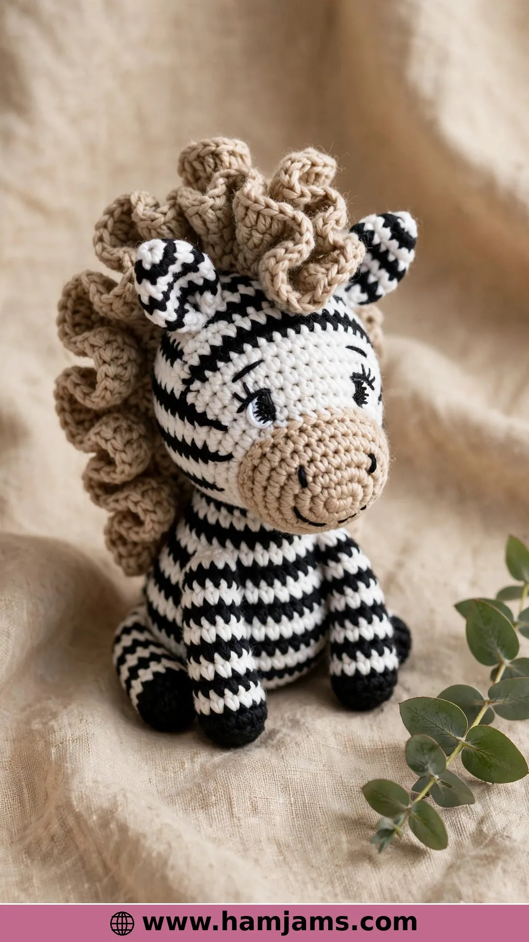 The Safari Zebra With the Surface-Stitch Mane