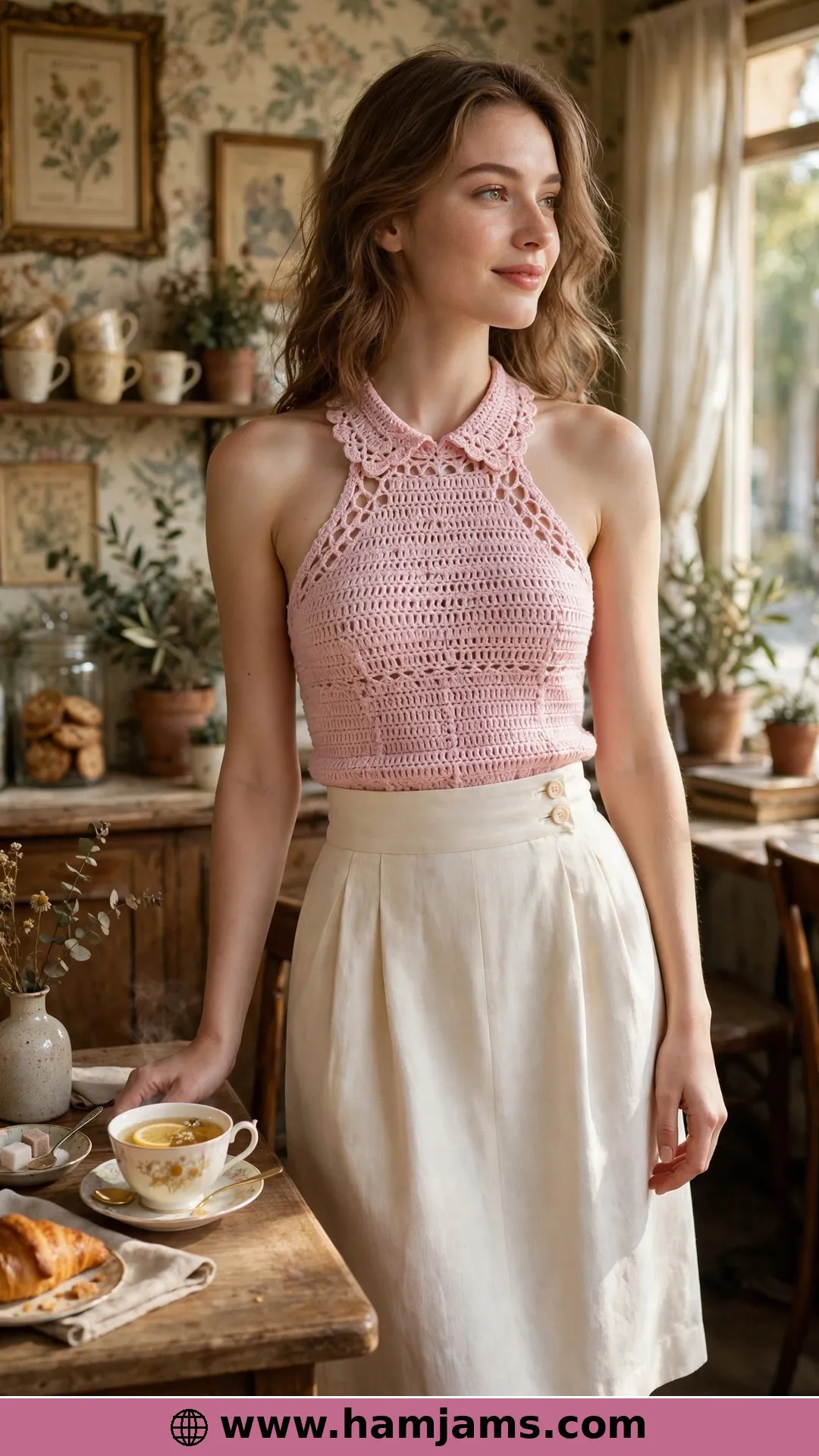 Pastel Collar, Vintage Mood